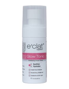 e'clat superior glow tonic exfoliating facial toner 50 ml